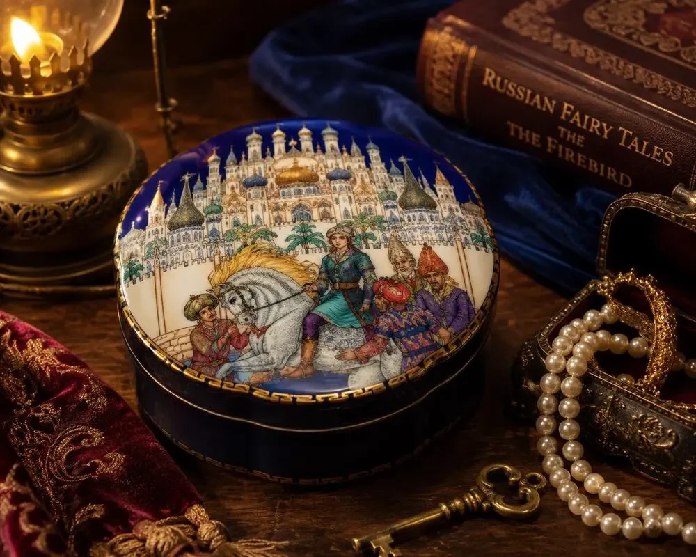 Heinrich Villeroy Boch Firebird Trinket Box W Germany LE